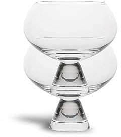 Sagaform ByOn Dessertweinglas Indy 2er Set Transparent mit Fuß und einem Volumen von 0,24L, 5263927900