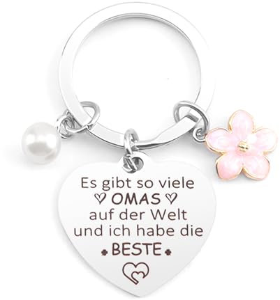 ZKIUOA Oma Geschenk,Geschenk Weihnachten Oma Schlüsselanhänger Mit Gravur,Oma Geschenke Zum Geburtstag,Muttertagsgeschenk,Sinnvolle Geschenk für Oma Geschenke für Oma Frauen,Adventskalender Füllung