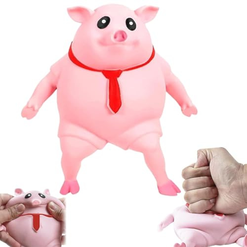 Squishy - Palla antistress per bambini, 1 pezzi (maiali in vermicelli)