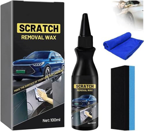 Quick Car Scratch Remover, 2025 New Removes Deep Car Scratch, Model Car Scratch Repair Cream, Easy to Repair Paint Scratches,Marks,Abrasion,Stains,Scratches on Car(1PCS)