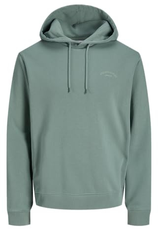 JACK & JONES Sweat à Capuche avec Logo Jjcollege - Grande Taille, Bleu minéral., 4XL