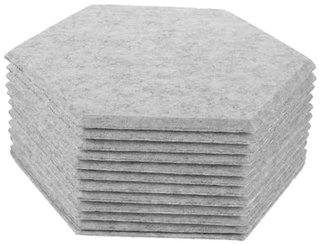 NULYLU 12Pièces Insonorisation Absorbeur Acoustique Feutre Isolation Murale pour Maison Bureau et Studio