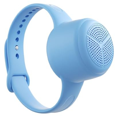 Altoparlante indossabile, lettore audio wireless da polso, 3,5 x 3,2 cm, batteria a lunga durata, dispositivo musicale portatile per sport, viaggi, moto, arrampicata, ciclismo, equitazione