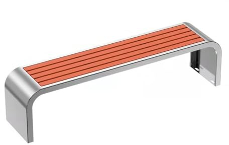 Panchina da giardino rotonda ad angolo 2024, panca da giardino in acciaio inox in diverse dimensioni, elegante seduta per giardino, patio e cortile (grande)