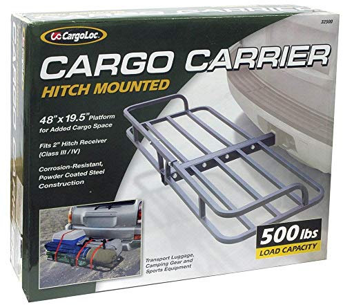 Allied International 48 x 19.5 Cargo Carrier, Fixed - 500 lbs,Black,32500