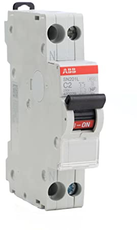 Disjoncteur Ph+N raccordement Vis 2A-4,5Ka