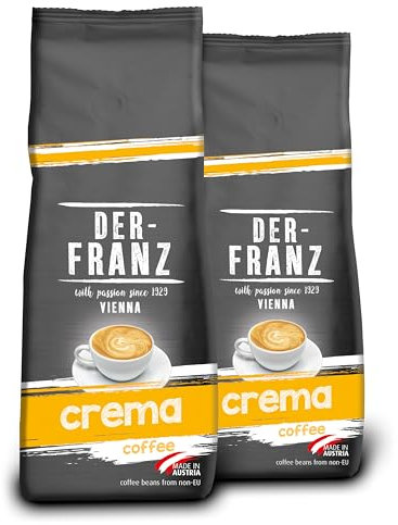 Der-Franz - Café Crema con certificación UTZ, molido, 2 x 500 g