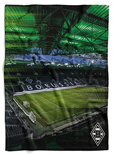 Borussia M?nchengladbach Flanellfleecedecke Fleecedecke Decke Kuscheldecke ** Stadion **