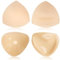 1 paire de coussinets de soutien-gorge + 1 paire de coussinets push-up adhésifs double face, coussinets push-up amovibles, coussinets de soutien-gorge auto-adhésifs, inserts de soutien-gorge, forme
