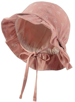 Sterntaler Mädchen Kinderhut Aus Baumwolle Bedruckt Mit Blumen Hut, Mattrosa, 51 EU