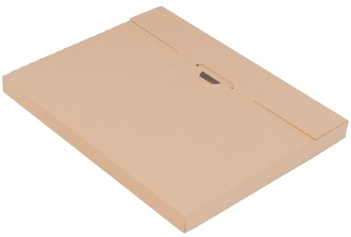verpacking kalenderförpackning 245 x 195 x 20 mm brun [storlek och antal valbart] enkel vikning KV-1 vikbar låda storbrevskartonger 100 st