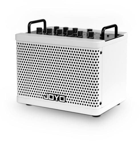 JOYO 15W Portable Bass Amp Combo | 9 Amplifier Models + 6 Modulation FX + Looper & Drum Machine | Rechargeable Battery | Digital Modeling | for Bassist Practice, Solo & Small Gigs (DC-15B)