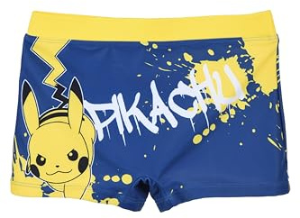 Pokémon Maillot de Bain pour Enfant, Short de Bain Pikachu Maillot de Natation Enfant, Tailles 6 à 12 Ans, multicolore, 6 ans