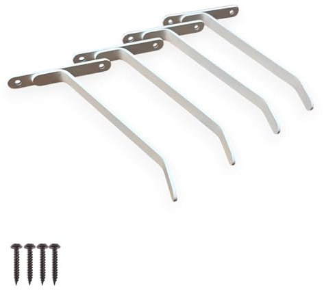 Lot de 4 supports pour étagère de radiateur sans perçage