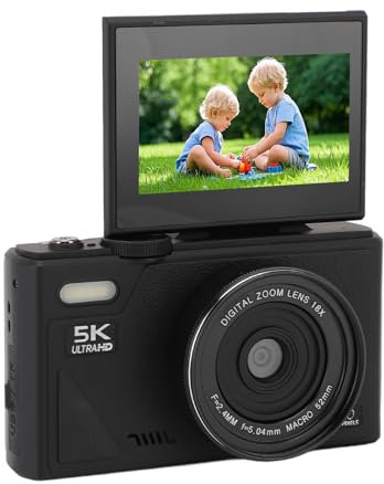 Fotocamera Digitale 5k 75mp Hd 18x Zoom Digitale Fotocamera Mirrorless Retriole con Schermo da 3 Pollici per la Fotografia di Viaggio (TARSHYRYym8a527eug-11)