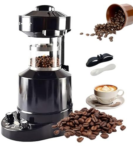 Coffee Roaster Machine, 2100W Electric Coffee Bean Roaster Machine, 0-10min Timer & Adjustable Cold/Hot Wind Speed, for Cafe Shop Home, Office