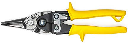 Wiss M3R Tijeras de Hojalatero Metálica de 248 mm con Engranaje de Palanca, Corte Izquierdo, Derecho y Recto - Amarillo