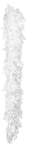 Boland 52672 – Boa de Ressort, Env. 180 cm, Blanc/argenté,Argent Métallisé,Taille unique