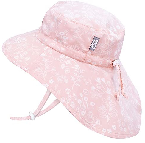 Jan & Jul Kinder Xplorer Sonnenhut für Mädchen, 100% Baumwolle (Prärieblumen, 2-5 Jahre)