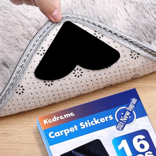Kadrama 16er Pack Antirutschmatte FüR Teppich Antirutschunterlag Rutschmatte Rutsch Stop Antirutsch Pads, Anti Rutsch Teppichunterlage Pads rutschfest, Teppichunterlage rutschfest