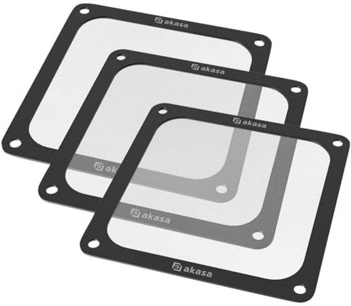 Akasa GRM12-M01-BKT3 PC-Lüftergitter mit Filter 120 x 120 mm 3 St.