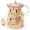 STRUCWOOD 3D Holzpuzzles für Erwachsene - DIY Karussell Spieluhr Kit - Bauen Sie Ihr eigenes Holzkarussell - 3D Holzpuzzle für Hobbys - Einzigartiges 3D Weihnachtspuzzle - Holz 3D Puzzles Geschenk