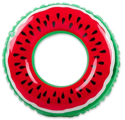 Lotsdonxia Inflatable Watermelon-Shaped Swim Ring for Children Ages 3-5, Ideal for Swimming Pools and Beach Party Decorations, Fun Summer Water Toys