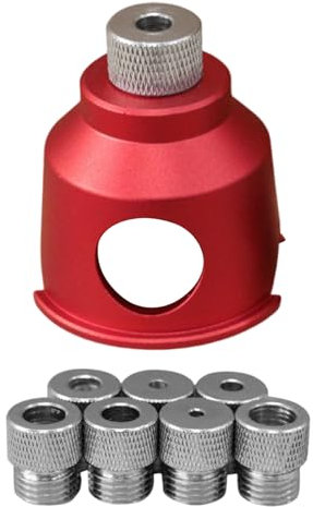 Bohrführung für gerade Löcher, Bohrortung mit geradem Loch - Führung mit geraden Löchern für 90 Grad Holzbohrer, Handwerkzeug 'Hilfe für den Zimmermannsdoweling und Zentrierung