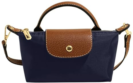 Generisch Mini Umhängetasche in Farbblockoptik für Damen, Small Crossbody Bag,Quadratische Klein Handtasche in Volltonfarbe mit Verstellbarem Riemen, Schultertasche（Marineblau）
