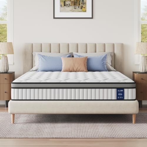 BedStory 3FT Single Hybrid Mattress, 22cm Pocket Sprung Mattress, 90x190cm | Zero-noise independent springs offer motion isolation & back pressure relief for peaceful sleep