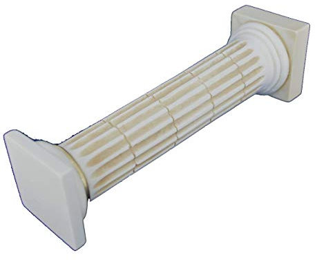 Estia Creations Artefatto della colonna dorica greca antica da 10 pollici, alabastro invecchiato, fatto a mano in Grecia