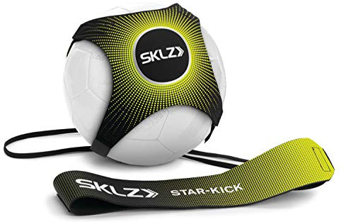SKLZ Star-Kick Allenatore di Calcio Regolabile,Migliora Il Controllo della Palla,Adatto per Palloni Taglia 3,4 e 5,Corda Regolabile Fino a 5,5 Metri,Colore: Volt - Allenamento Efficace per Giocatori