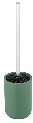 Allstar Escobillero Olinda, Color Verde, Accesorio de baño con Acabado Mate, Cerámica, 9,5 x 40 x 9,5 cm