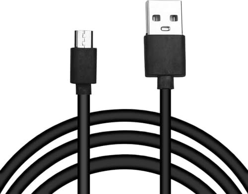 Micro USB Fast Charging Cable, 480Mbps Android Charger Compatible with Smartphones, MP3 Players GPS Printers Digital Cameras for PS4 | Supports Quick Charging and Efficient Data Syncing (3m, Black)