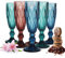 Sendez 6 bunte Sektgläser 150ml Champagner Sektkelche Sektglas Proseccogläser Prosecco