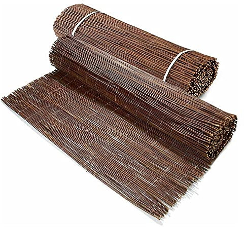 PROREGAL Sichtschutzmatte aus Weidenholz | Weidenmatte | Gartensichtschutz für Garten und Balkon aus Weide | Höhe 1 m | Länge 5 m | HxL: 1x5 m | Sichtschutz, Balkonabdeckung, Sichtschutzzaun, Balkon