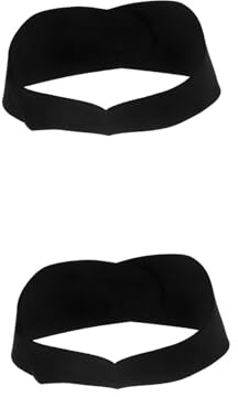 WOONEKY 2 Piezas diadema de buceo oreja nadadora diadema impermeable Diadema protectora de oídos para nadar bandas de mujeres diadema de natación banda para la oreja de natación Black