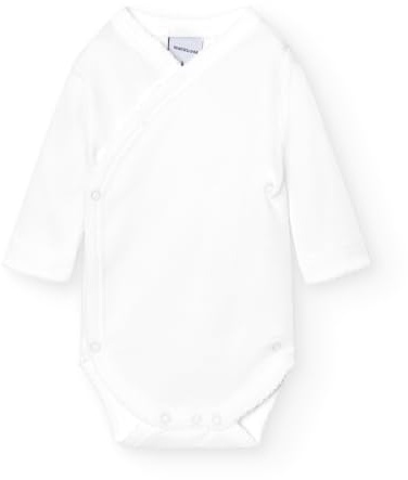 BABIDU Body Cruzado Bebé Manga Larga Algodón Felpado 100%, Body Bebé Recién Nacido y Prematuros, Tejido Afelpado Suave Hipoalergénico para Piel Sensible, Ropa Bebé Niño y Niña Unisex Básico Invierno