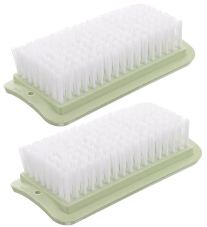 ARTSEWPLY 2pcs Laundry Cleaning Brush Sturdy Material Non-damaging to Fabrics Suitable for Shoes Clothes Walls Portable