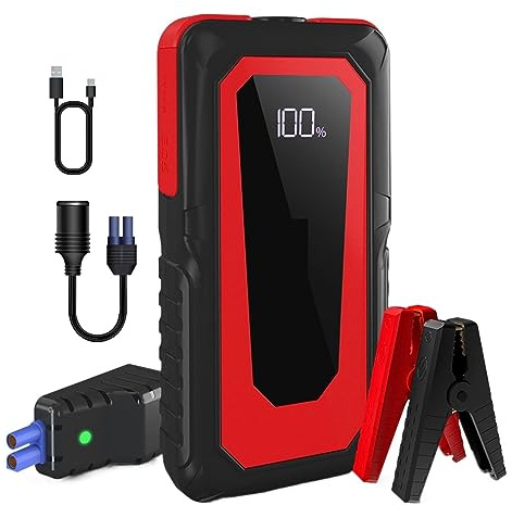 2000A Démarreur De Saut De Voiture Banque De Puissance Portable Démarreur d'urgence Chargeur De Batterie De Voiture Booster Automatique for Démarreur De Saut De Voiture 12V