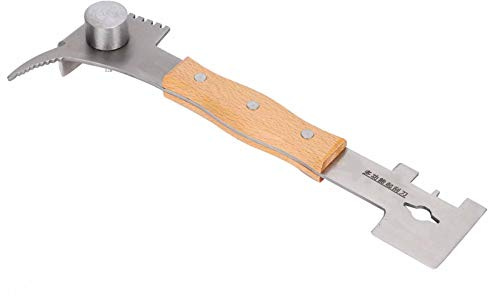 Aumotop Rascador de Colmena de Acero Inoxidable, Herramienta para Limpiar Sus Suministros Apicultura y Colmena Abejas, Herramienta Multifunción para Apicultores