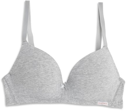 Cotonella, Soutien-gorge en coton avec bonnets préformés | Bonnets doublés en coton, bretelles réglables et crochet à 4 réglages. Article : BRAADD23