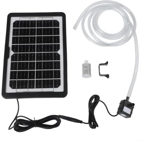 Solfontän för fågelbad 6 W 9V vattendekoration med filter | Solpanelsdriven vattenpump för utomhusträdgård, dammar, dammar, sjö, akvarier och Po-tankar