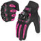 COFIT Guanti da Moto, Touchscreen sulle Dita, Guanti per corse in Motocicletta, per guidare Quad (ATV), per Arrampicata, Escursioni e Altri Sport All'aperto - Rosa M