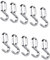 Gedotec Metall OVAL Einhängehaken für Schrankstange - 10er Pack - 30x15 mm - verchromt - Praktische Einhängehaken Funktion - Silber Haken oval für Kleiderschrank - Haken zum Einhängen