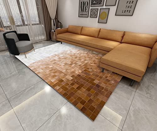 Vip Leather Nueva Alfombra de Piel de Vaca Patchwork. Cod Mich 2A (150 x 210 cm)
