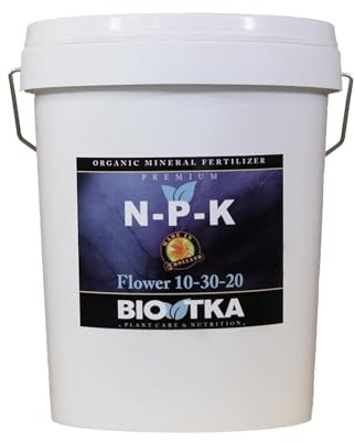 BIOTKA Fertilizzante NPK per fioritura | Fertilizzante universale per verdure e orchidee a frutta | Pianti per la casa di fertilizzanti | Fertilizzante granule per idroponico (5kg) NPK 10-30-20