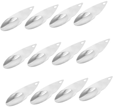 PRETYZOOM 12 Pezzi Cucchiaio Per Kiwi in Acciaio Resistente Cucchiaio Seghettato Per Frutta Utensile Per Sbucciare Kiwi Per Tagliare Frutta Per Preparare Alimenti