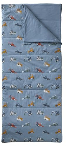 VERTBAUDET Sac de Couchage imprimé avec Coton recyclé Bleu imprimé TU