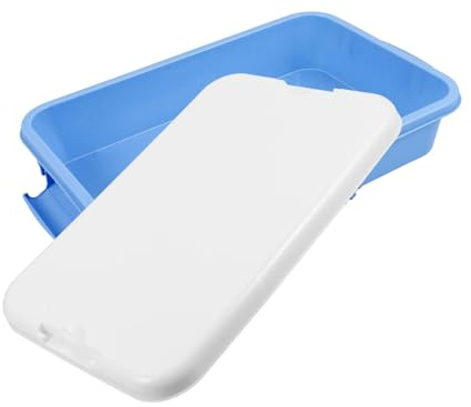 WESIEVYA Portable Plastic Sandbox Lid Covered Sand Tray for Boys and Girls Plaything Storage Small Tray Craft Box Outdoor Use